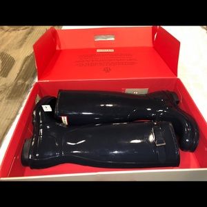 Tall hunter rain boots